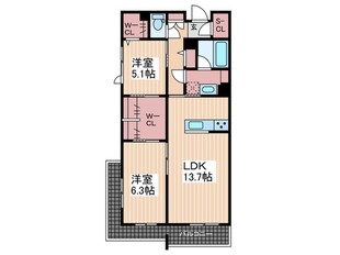 コンフォーザの物件間取画像